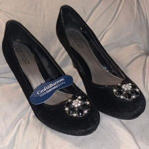 Embellished velvet dress shoe size 8 croft&borrow